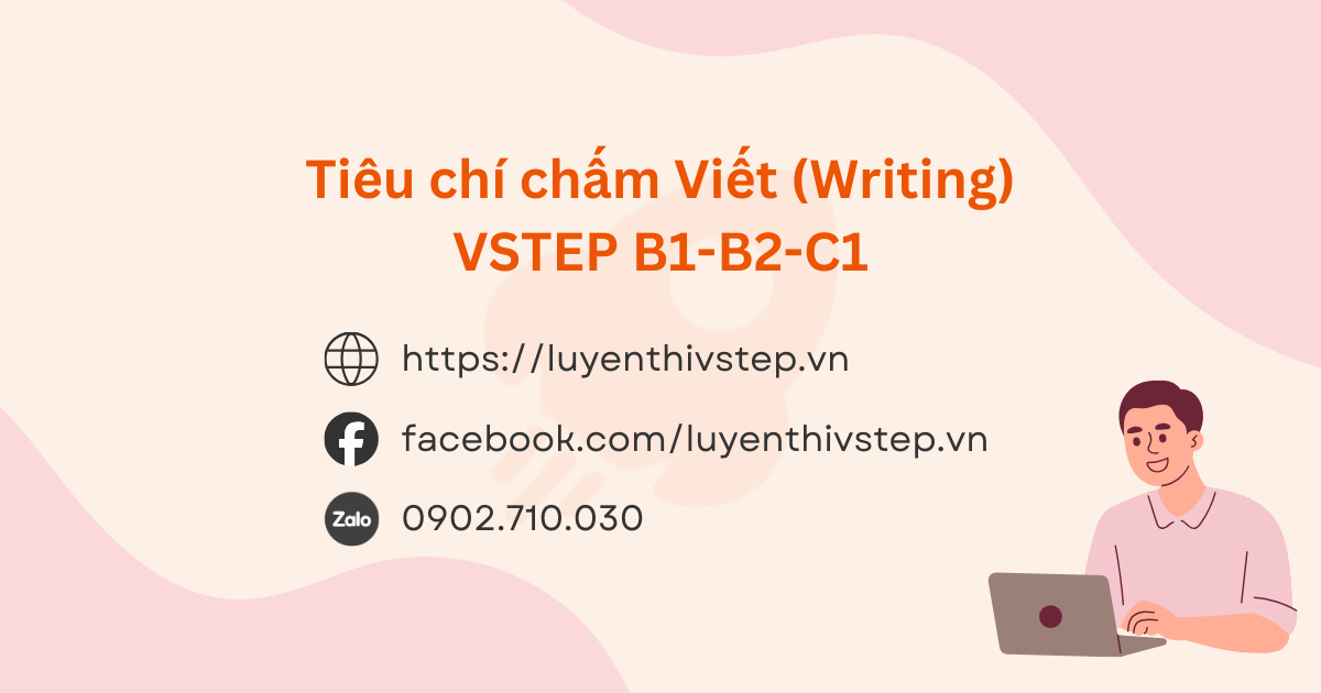 Bộ tiêu chí chấm điểm Writing VSTEP B1-C1 dễ hiểu
