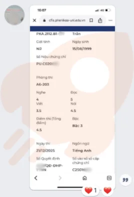 Phản hồi học viên VSTEP B1