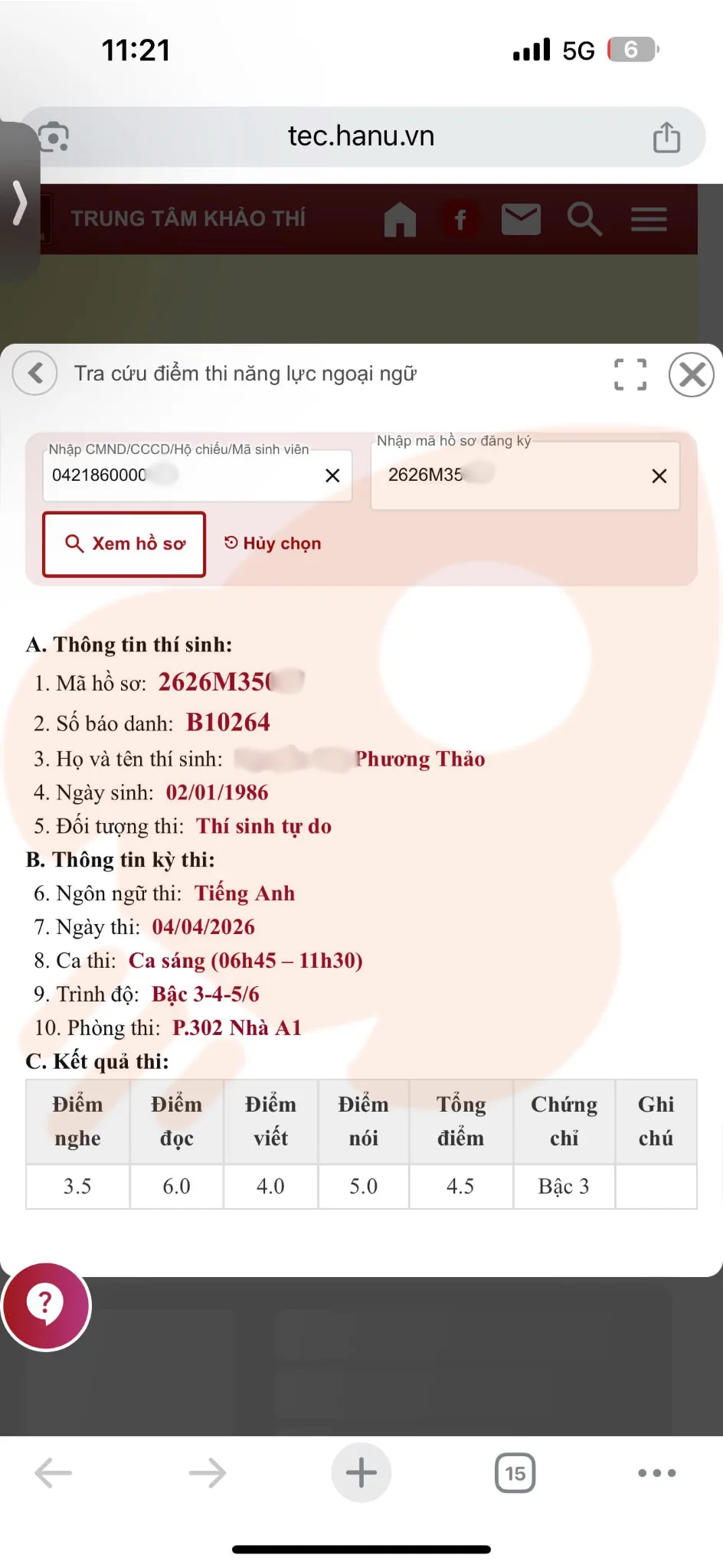 Phản hồi học viên VSTEP B1