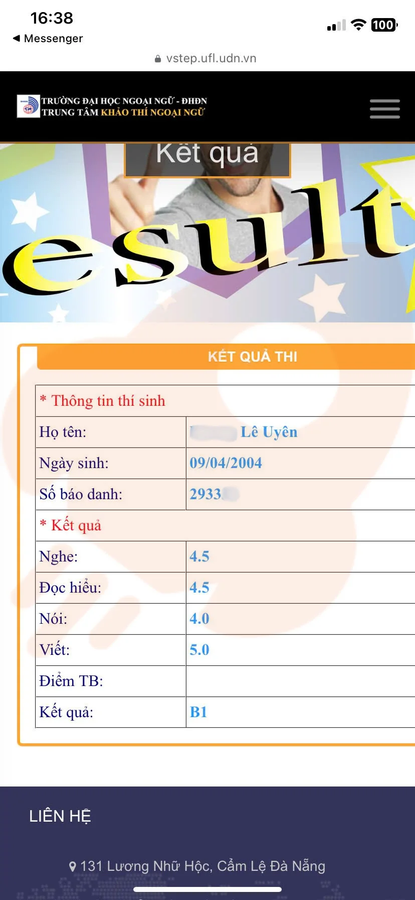 Phản hồi học viên VSTEP B1