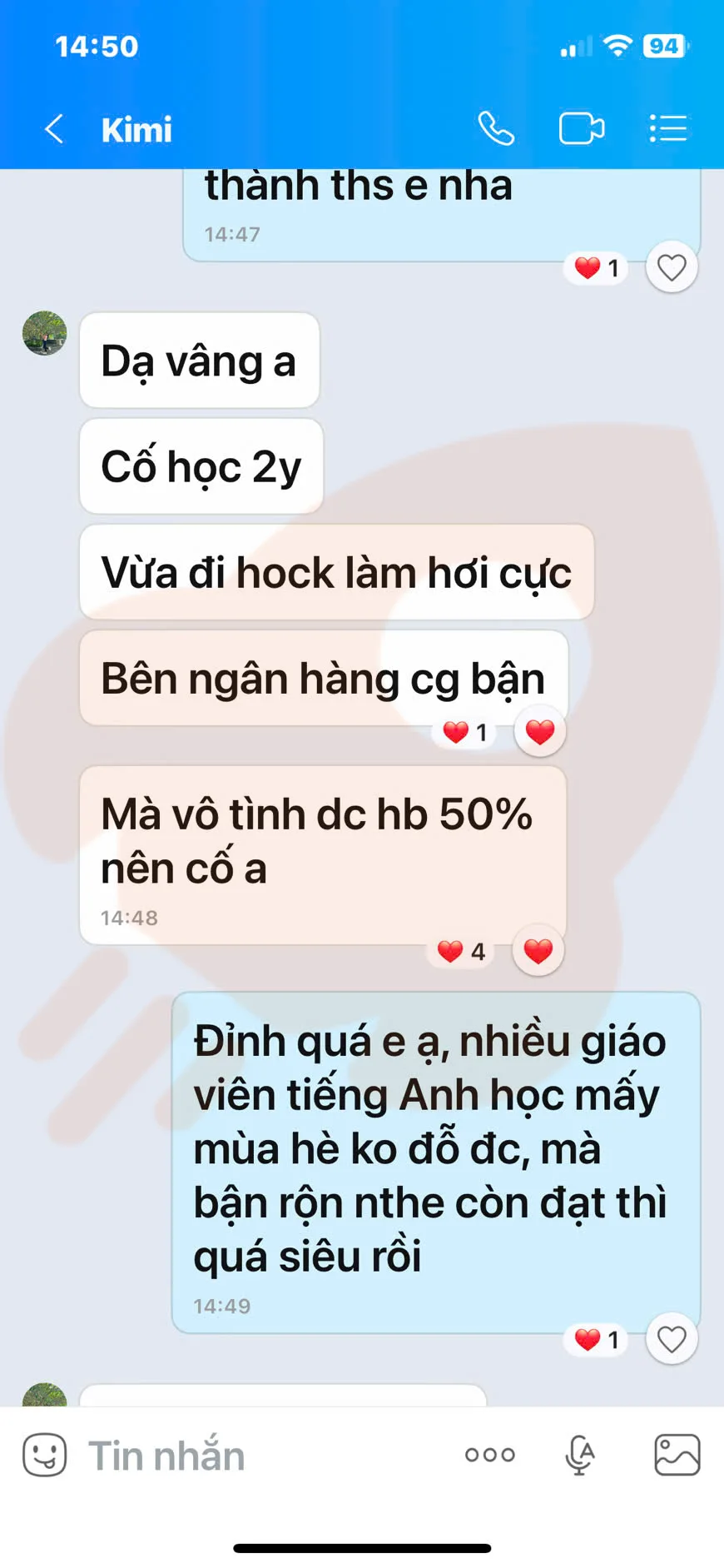Phản hồi học viên VSTEP B1