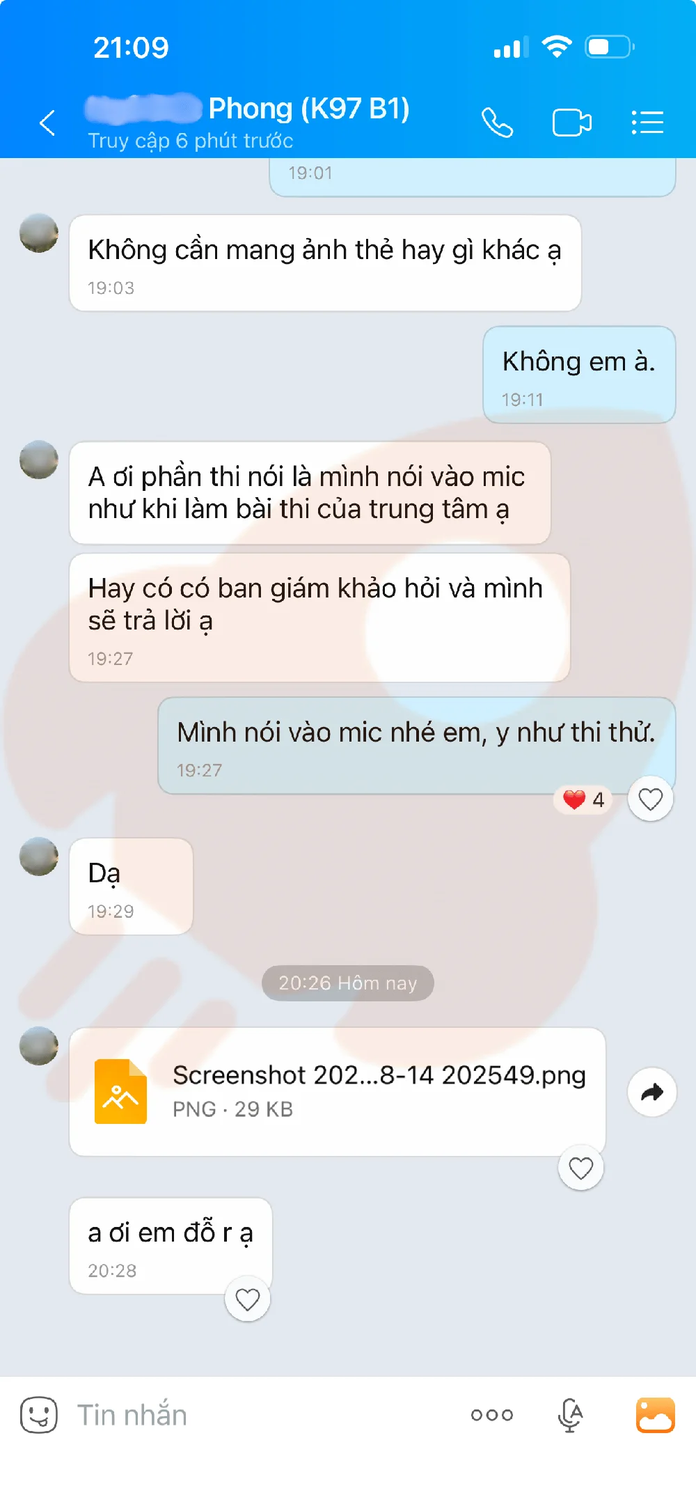 Phản hồi học viên VSTEP B1