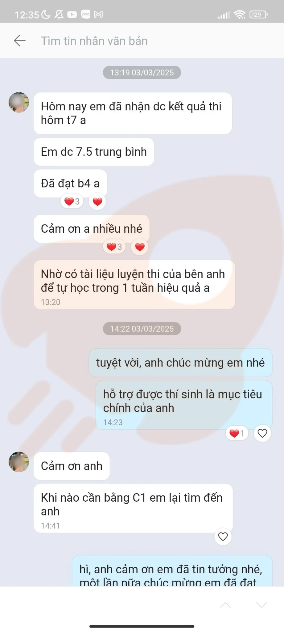 Phản hồi học viên VSTEP B2