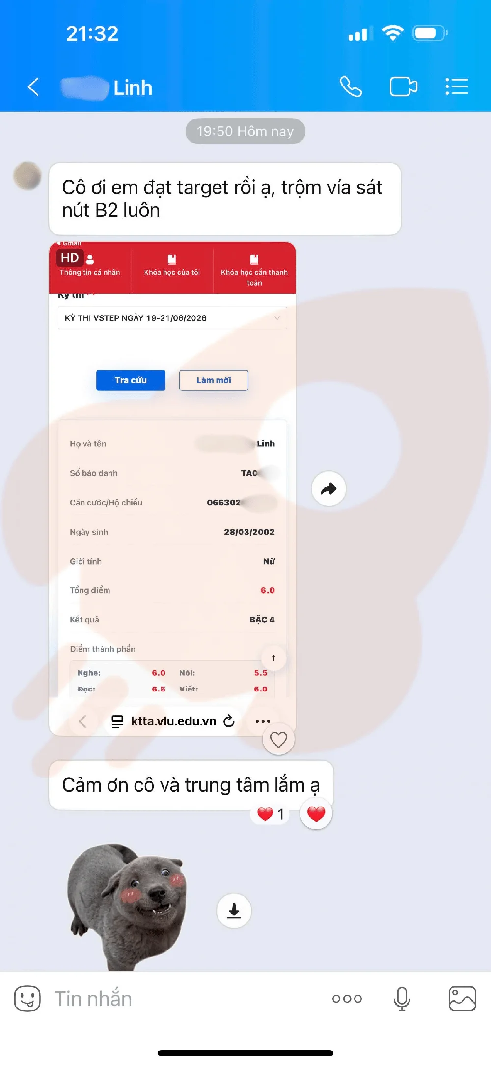 Phản hồi học viên VSTEP B2