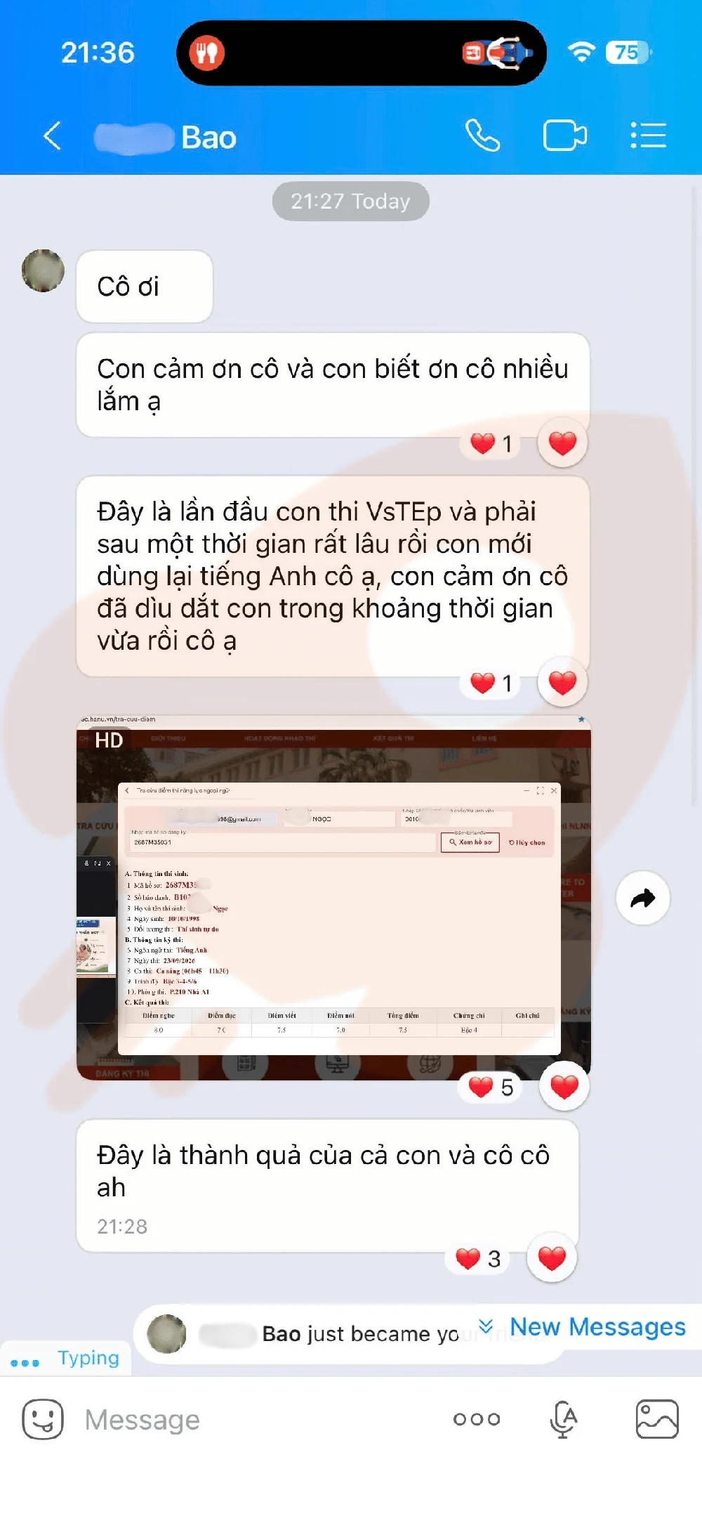 Phản hồi học viên VSTEP B2