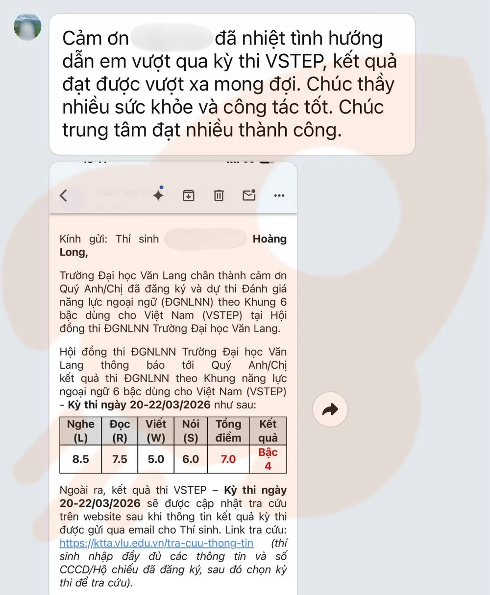 Phản hồi học viên VSTEP B2