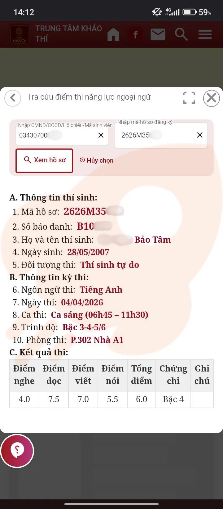 Phản hồi học viên VSTEP B2