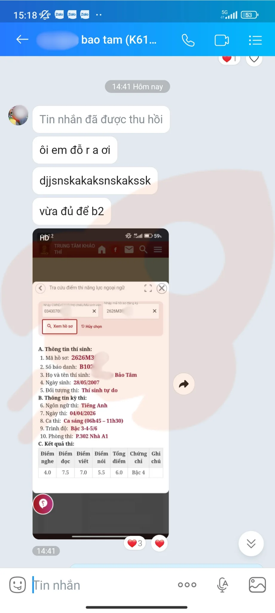 Phản hồi học viên VSTEP B2