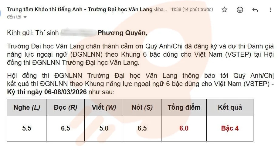 Phản hồi học viên VSTEP B2