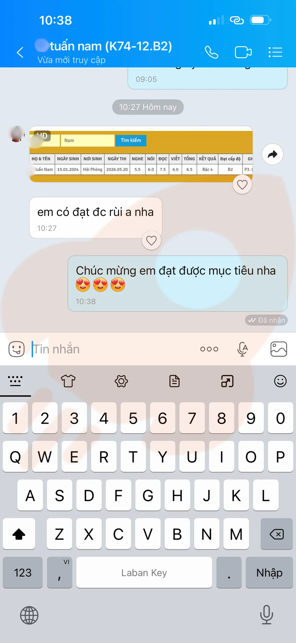 Phản hồi học viên VSTEP B2