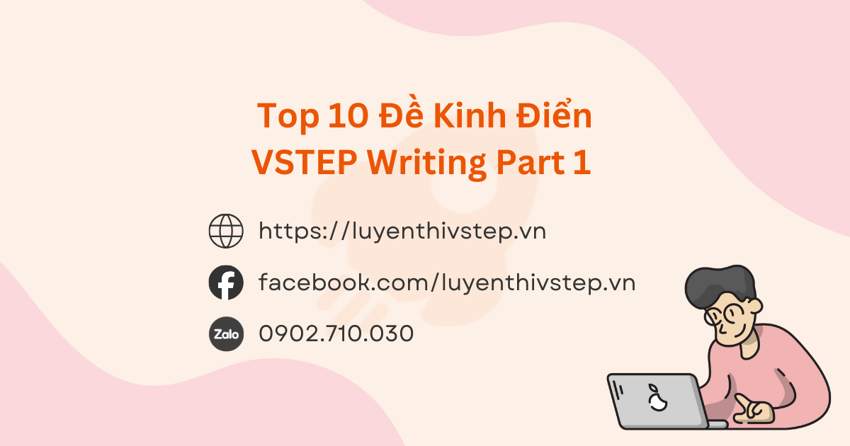Top 10 đề thi VSTEP Writing Part 1