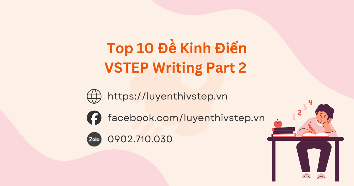 Top 10 đề thi VSTEP Writing Part 2